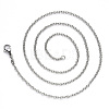 Non-Tarnish 304 Stainless Steel Cable Chain Necklace NJEW-S420-007B-P-3