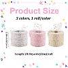 3 Rolls 3 Colors Polyester Organza Ribbons for Sewing Decoration OCOR-CY0002-23-2