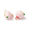 2Pcs Brass Enamel Charms KK-YW0001-91-2