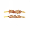 2Pcs Natural Red Aventurine & Glass Seed Beads Braided Bead Bracelets for Women BJEW-MZ00247-01-4