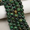 Dyed Natural Tiger Eye Beads Strands G-G102-A01-04-3