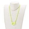 Personalized Opaque Acrylic Cable Chain Necklaces NJEW-JN03432-05-4