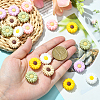 20Pcs Daisy Food Grade Eco-Friendly Silicone Focal Beads SIL-CJ0001-07-4