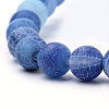 Natural Weathered Agate Beads Strands X-G-S259-05C-8mm-3
