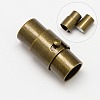 Brass Locking Tube Magnetic Clasps KK-Q089-AB-2