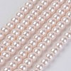 Eco-Friendly Glass Pearl Bead Strands X-HY-A008-8mm-RB091-1