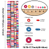 4 Strands 4 Styles Handmade Polymer Clay Beads Strands CLAY-YW0002-22C-3