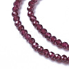 Natural Garnet Beads Strands X-G-F596-03-4mm-3