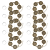 DIY Blank Dome Alloy & Iron Chain Bracelets Making Kits BJEW-HS00001-1