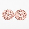 Tibetan Style Filigree Joiners Links TIBE-A11623-RG-LF-2