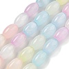 Macaron Color Natural Selenite Beads Strands X1-G-B102-A01-01-1