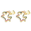Brass Micro Pave Cubic Zirconia Pendants KK-N227-120-3