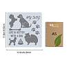 PET Plastic Hollow Out Drawing Painting Stencils Templates DIY-WH0244-241-2