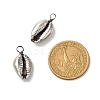 Electroplated Shell Beads Pendants PALLOY-JF01002-01-2