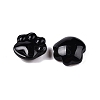Natural Obsidian Cat Paw Print Figurines DJEW-N003-03A-2