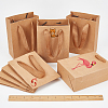  50Pcs Rectangle Kraft Paper Bags with Handle AJEW-NB0005-38-4