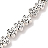 Tibetan Style Flower Alloy Bead Strands TIBEB-O007-08-RS-3