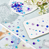 15 Styles Transparent Acrylic Rhinestone Cabochons MACR-SC0001-39-4