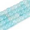 Baking Paint Crackle Glass Beads Strands DGLA-N019-02A-07-1