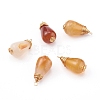 Natural Crackle Agate Pendant PALLOY-JF00640-1