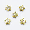 Brass Micro Pave Cubic Zirconia Pendants X1-ZIRC-G130-09G-NR-1