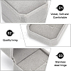 12Pcs 6 Colors Square Velvet Ring Boxes VBOX-BC0001-06-4