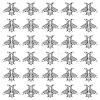 40Pcs Alloy Bees Lapel Pin Backs JEWB-GO0001-21AS-1
