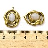 Natural White Agate Pendants STAS-H438-10G-01-3