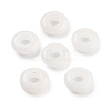 Natural White Jade European Beads G-C134-01F-1