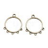 Tibetan Style Alloy Ring Chandelier Components Links TIBE-3818-AS-LF-1