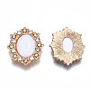 Alloy Acrylic Rhinestone Cabochons PALLOY-T066-25LG-RS-2