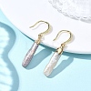 Electroplated Natural Keshi Pearl Dangle Earrings EJEW-JE06708-1
