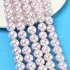 Electroplated Shell Pearl Beads Strands BSHE-G041-10mm-06-5