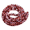 Transparent Crackle Baking Paint Glass Beads Strands DGLA-T003-01A-07-2