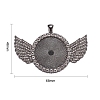 Alloy Big Pendants Cabochon Settings FIND-YW0001-20A-B-2