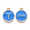 Alloy Enamel Pendants ENAM-S124-01A-02A-1