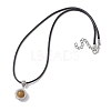 Tiger Eye Necklaces NJEW-MZ00027-03-4