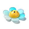 Acrylic Big Pendants with Glitter Powder MACR-M023-03E-3
