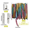 7.1 Yards Glass Rhinestone Synthetic Rubber Round Cord DIY-GF0013-74B-2