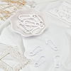 10Pcs Alloy Keychain Clasp Findings FIND-LP0008-49-1
