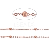 Brass Flat Oval Cable Chains CHC018Y-R-1