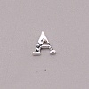 Letter A~Z Alloy Rhinestone Cabochons MRMJ-WH0072-92A-3