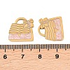 304 Stainless Steel Enamel Pendants STAS-A136-01G-01-3