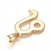 304 Stainless Steel Pendants STAS-L210-06D-G-01-2