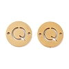 PVD Vacuum Plating 201 Stainless Steel Hollow Flat Round Links FIND-R149-03Q-G-1