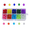 800Pcs 10 Colors Spray Painted Crackle Glass Beads CCG-CJ0001-02-1