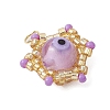 Beaded Star Eye Charms PALLOY-MZ00575-06-3