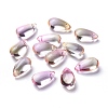 Transparent Glass Charms X-GLAA-O017-01F-1
