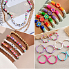 15Strands Handmade Polymer Clay Beads Strands CLAY-PA0001-07C-5