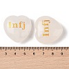 Natural Quartz Crystal Heart Engraving MBTI Figurines Statues for Home Office Desk Decorations G-K353-05C-3